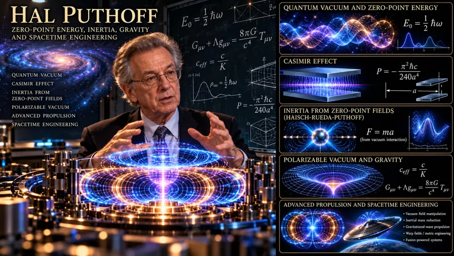 Solving Hal Puthoff's Zero-Point Energy, Inertia, Gravity and Spacetime Engineering